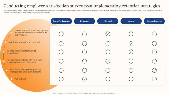 Best Staff Retention Strategies Conducting Employee Satisfaction Survey Post Implementing