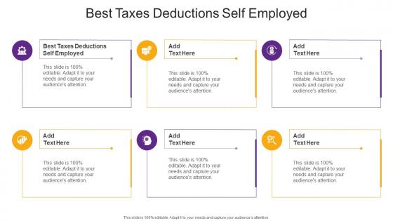 Best Taxes Deductions Self Employed In Powerpoint And Google Slides Cpb