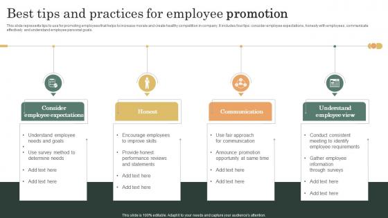 Best Tips And Practices For Employee Promotion