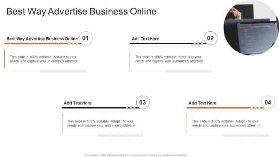 Best Way Advertise Business Online In Powerpoint And Google Slides Cpb