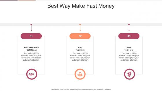 Best Way Make Fast Money In Powerpoint And Google Slides Cpb