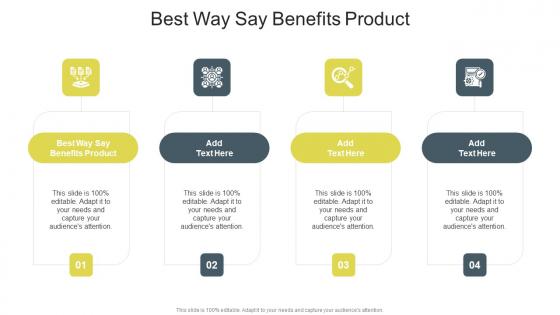Best Way Say Benefits Product In Powerpoint And Google Slides Cpb