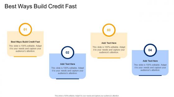 Best Ways Build Credit Fast In Powerpoint And Google Slides Cpb