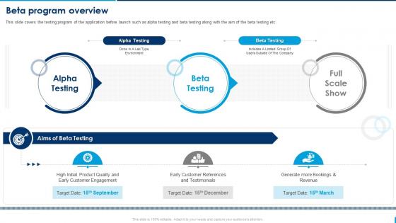 Beta Program Overview Selling Application Development Launch And Promotion