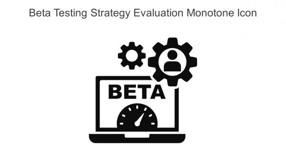 Beta Testing Strategy Evaluation Monotone Icon In Powerpoint Pptx Png And Editable Eps Format