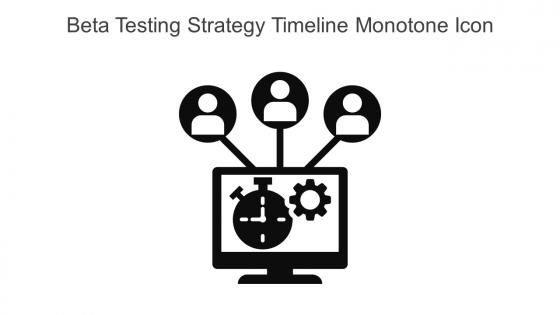 Beta Testing Strategy Timeline Monotone Icon In Powerpoint Pptx Png And Editable Eps Format