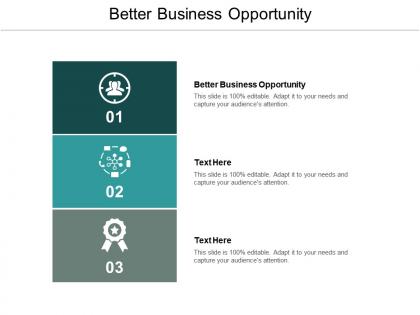 Better business opportunity ppt powerpoint presentation file graphics cpb