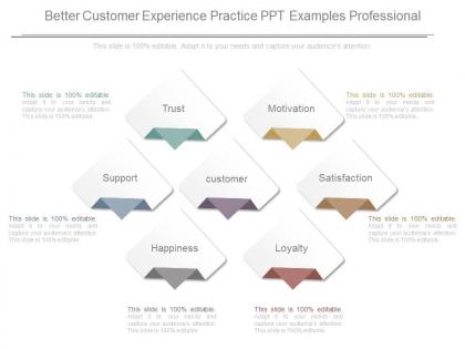 Better customer experience practice ppt examples professional
