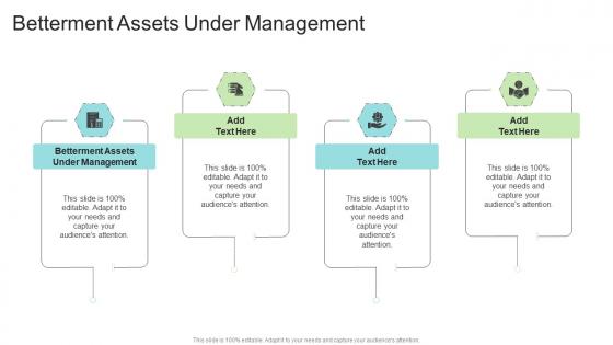 Betterment Assets Under Management In Powerpoint And Google Slides Cpb