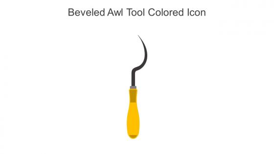Beveled Awl Tool Colored Icon In Powerpoint Pptx Png And Editable Eps Format