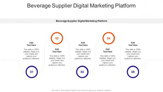 Beverage Supplier Digital Marketing Platform In Powerpoint And Google Slides Cpb