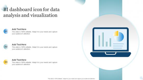 BI Dashboard Icon For Data Analysis And Visualization