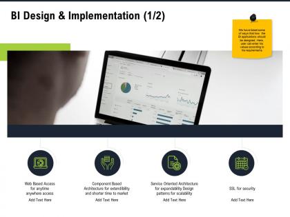 Bi design and implementation m2795 ppt powerpoint presentation show example introduction