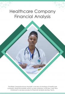 Bi fold healthcare company financial analysis document report pdf ppt template