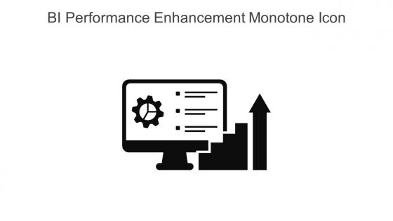 BI Performance Enhancement Monotone Icon In Powerpoint Pptx Png And Editable Eps Format