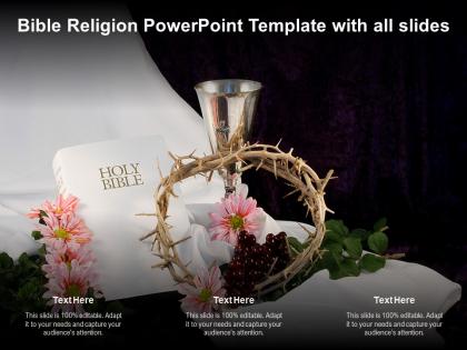 Bible religion powerpoint template with all slides