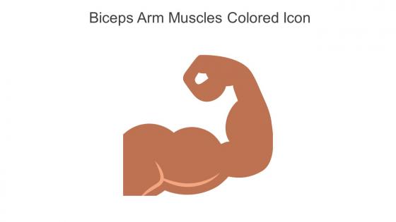 Biceps Arm Muscles Colored Icon In Powerpoint Pptx Png And Editable Eps Format