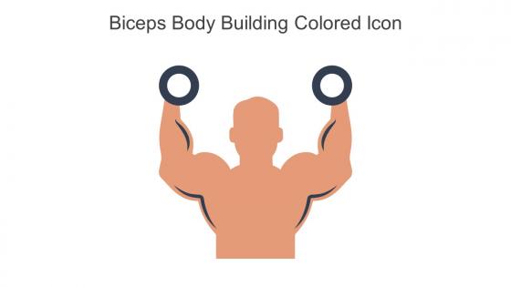 Biceps Body Building Colored Icon In Powerpoint Pptx Png And Editable Eps Format