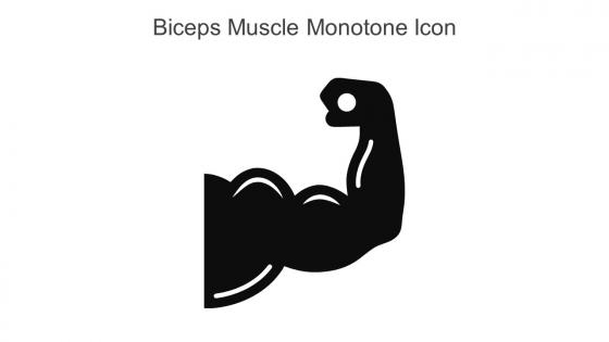 Biceps Muscle Monotone Icon In Powerpoint Pptx Png And Editable Eps Format