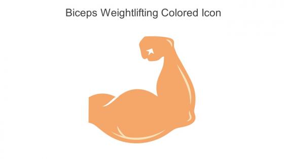 Biceps Weightlifting Colored Icon In Powerpoint Pptx Png And Editable Eps Format