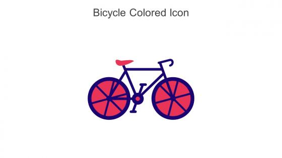 Bicycle Colored Icon In Powerpoint Pptx Png And Editable Eps Format