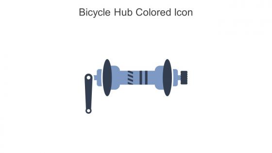 Bicycle Hub Colored Icon In Powerpoint Pptx Png And Editable Eps Format