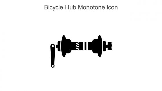 Bicycle Hub Monotone Icon In Powerpoint Pptx Png And Editable Eps Format