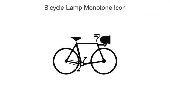Bicycle Lamp Monotone Icon In Powerpoint Pptx Png And Editable Eps Format