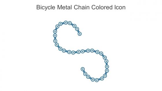 Bicycle Metal Chain Colored Icon In Powerpoint Pptx Png And Editable Eps Format