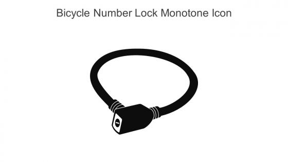 Bicycle Number Lock Monotone Icon In Powerpoint Pptx Png And Editable Eps Format
