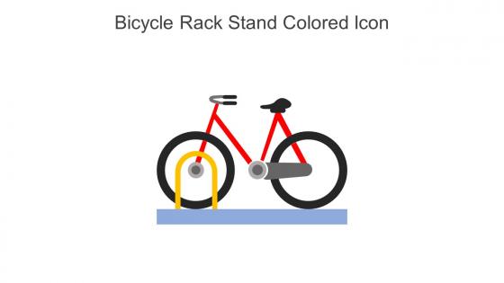 Bicycle Rack Stand Colored Icon In Powerpoint Pptx Png And Editable Eps Format