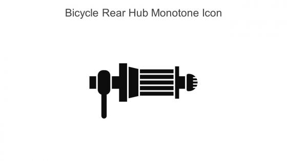 Bicycle Rear Hub Monotone Icon In Powerpoint Pptx Png And Editable Eps Format
