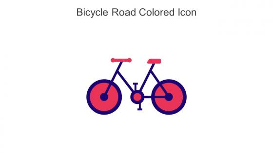 Bicycle Road Colored Icon In Powerpoint Pptx Png And Editable Eps Format
