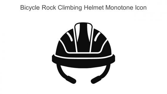 Bicycle Rock Climbing Helmet Monotone Icon In Powerpoint Pptx Png And Editable Eps Format