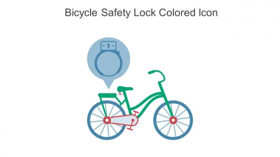 Bicycle Safety Lock Colored Icon In Powerpoint Pptx Png And Editable Eps Format