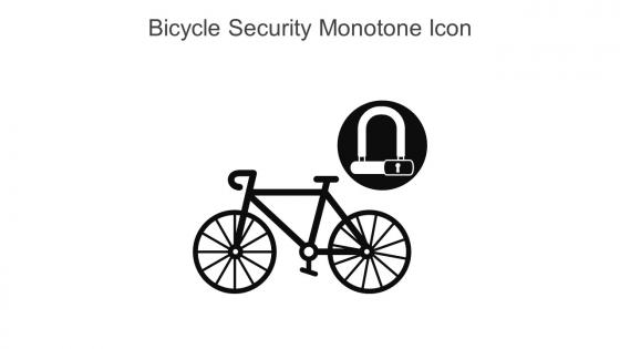 Bicycle Security Monotone Icon In Powerpoint Pptx Png And Editable Eps Format