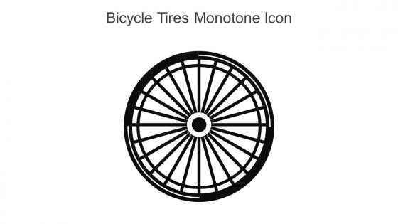 Bicycle Tires Monotone Icon In Powerpoint Pptx Png And Editable Eps Format