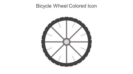 Bicycle Wheel Colored Icon In Powerpoint Pptx Png And Editable Eps Format