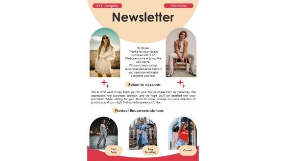 Bifold One Page Post Product Purchase Newsletter Presentation Report Infographic Ppt Pdf Document