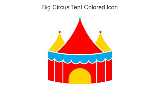 Big Circus Tent Colored Icon In Powerpoint Pptx Png And Editable Eps Format
