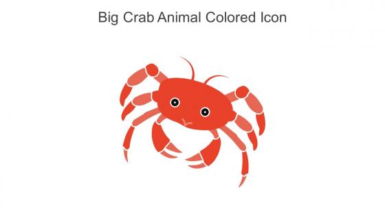 Big Crab Animal Colored Icon In Powerpoint Pptx Png And Editable Eps Format