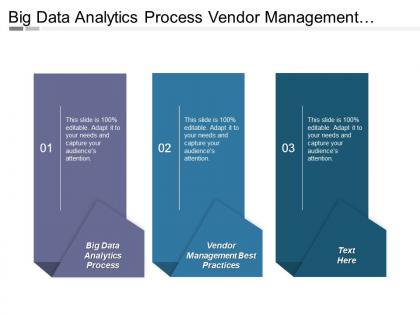 Big data analytics process vendor management best practices cpb