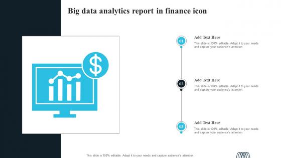 Big Data Analytics Report In Finance Icon