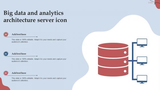 Big Data And Analytics Architecture Server Icon