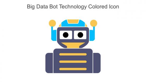 Big Data Bot Technology Colored Icon In Powerpoint Pptx Png And Editable Eps Format