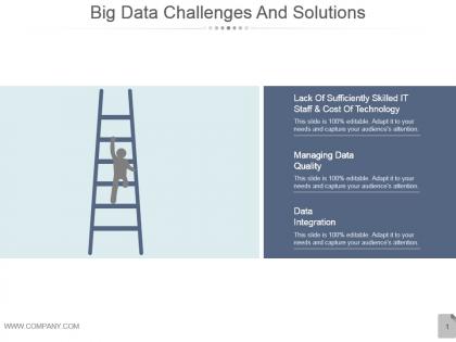 Big data challenges and solutions powerpoint shapes