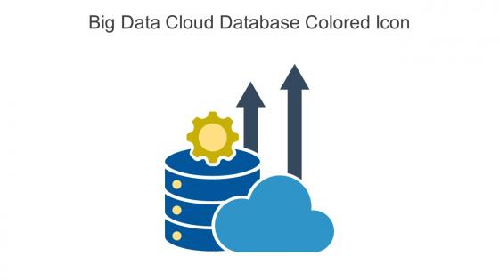 Big Data Cloud Database Colored Icon In Powerpoint Pptx Png And Editable Eps Format