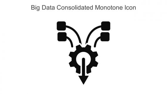 Big Data Consolidated Monotone Icon In Powerpoint Pptx Png And Editable Eps Format
