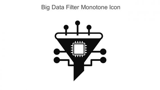 Big Data Filter Monotone Icon In Powerpoint Pptx Png And Editable Eps Format