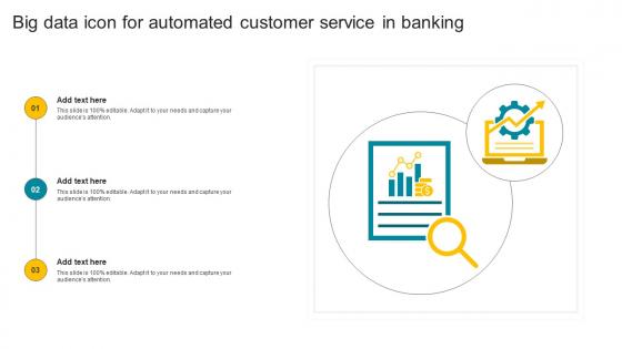 Big Data Icon For Automated Customer Service In Banking
